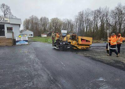 Worker working on the road